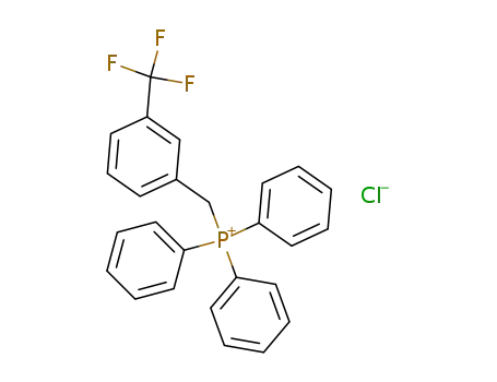 Molecular Structure of 35675-77-5 (Phosphonium, triphenyl[[3-(trifluoromethyl)phenyl]methyl]-, chloride)