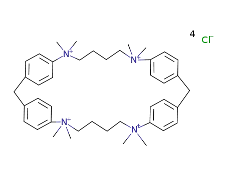 7,12,22,27-Tetraazoniapentacyclo[26.2.2.23,6.213,16.218,21]octatriaconta-3,5,13,15,18,20,28,30,31,33,35,37-dodecaene,7,7,12,12,22,22,27,27-octamethyl-, tetrachloride (9CI)