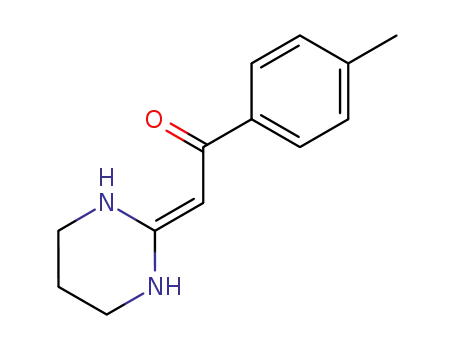 Molecular Structure of 115859-76-2 (Ethanone, 1-(4-methylphenyl)-2-(tetrahydro-2(1H)-pyrimidinylidene)-)