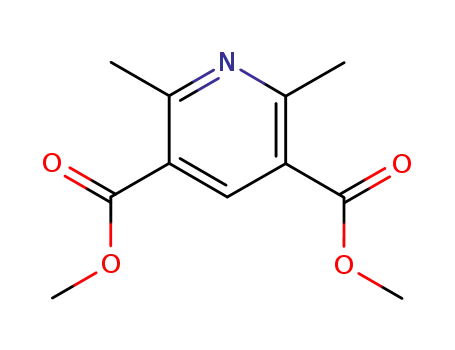 Molecular Structure of 27525-74-2 (dimethyl 2,6-dimethylpyridine-3,5-dicarboxylate)