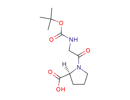 Molecular Structure of 14296-92-5 (Boc-Gly-Pro-OH)