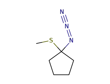 1-Azido-1-methylsulfanyl-cyclopentane