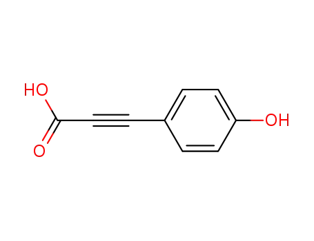 Molecular Structure of 78589-65-8 (2-Propynoic acid, 3-(4-hydroxyphenyl)-)