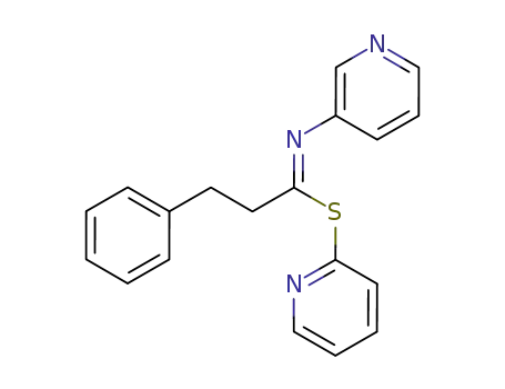 3-Phenyl-N-pyridin-3-yl-thiopropionimidic acid pyridin-2-yl ester