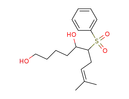 9-methyl 6-phenylsulphonyl 8-decen 1,5-diol