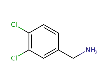 Molecular Structure of 102-49-8 (3,4-Dichlorobenzylamine)