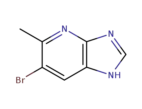 Molecular Structure of 28279-41-6 (6-bromo-5-methyl-1H-imidazo[4,5-b]pyridine)