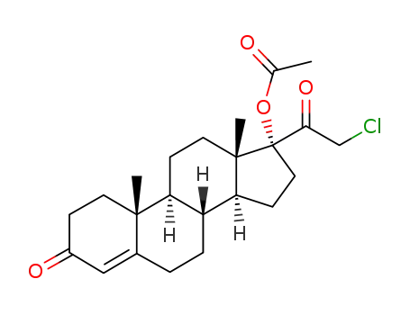 17α-acetoxy-21-chloro-4-pregnene-3,20-dione
