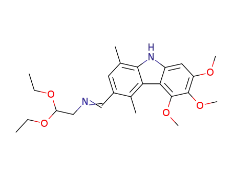 3-(2,2-diethoxyethyliminomethyl)-5,6,7-trimethoxy-1,4-dimethylcarbazole