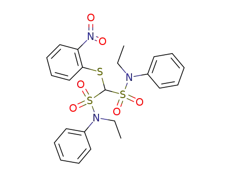 (2-Nitro-phenylsulfanyl)-methanedisulfonic acid bis-(ethyl-phenyl-amide)