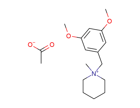 1-methyl-1-(3,5-dimethoxybenzyl)piperidinium acetate