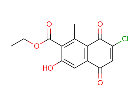 7-Chloro-3-hydroxy-1-methyl-5,8-dioxo-5,8-dihydro-naphthalene-2-carboxylic acid ethyl ester