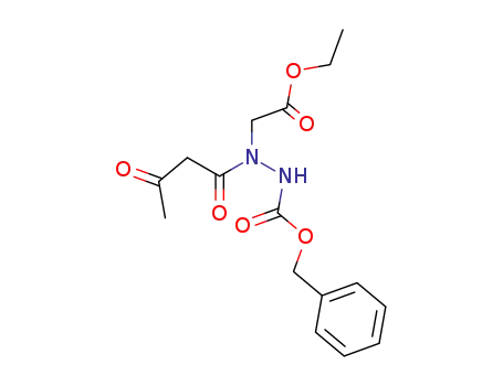 benzyl 2-acetoacetyl-2-(ethoxycarbonylmethyl)hydrazine-1-carboxylate
