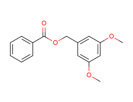 Molecular Structure of 138250-67-6 (Benzenemethanol, 3,5-dimethoxy-, benzoate)