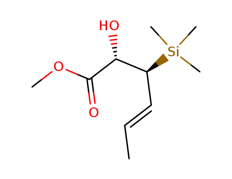 (E)-(2S,3S)-2-Hydroxy-3-trimethylsilanyl-hex-4-enoic acid methyl ester