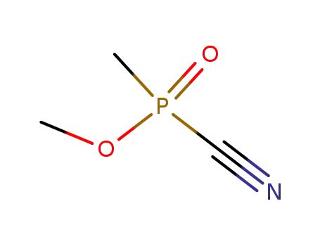 Molecular Structure of 101153-04-2 (Phosphonocyanidic acid, methyl-, methyl ester)