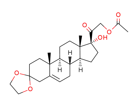 21-acetoxy-17α-hydroxy-3,3-ethylenedioxypregn-5-ene-20-one