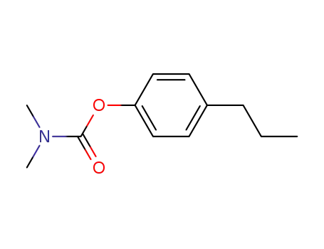 Molecular Structure of 92310-68-4 (Carbamic acid, dimethyl-, 4-propylphenyl ester)
