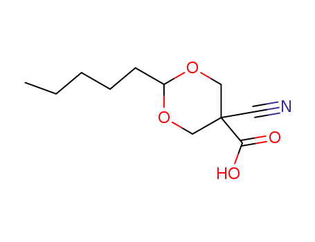 5-Cyano-2-pentyl-[1,3]dioxane-5-carboxylic acid