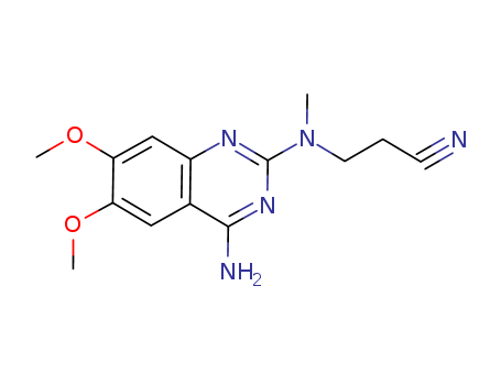 3-[(4-Amino-6,7-dimethoxyquinazolin-2-yl)(methyl)amino]propanenitrile