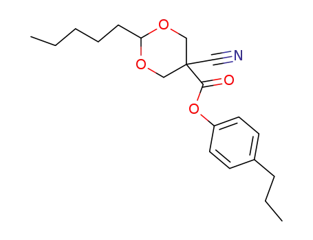 5-Cyano-2-pentyl-[1,3]dioxane-5-carboxylic acid 4-propyl-phenyl ester