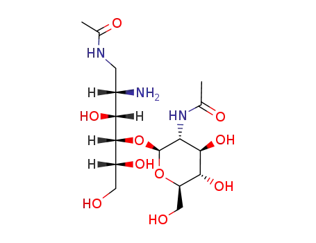 1-acetamido-4-O-(2-acetamido-2-deoxy-β-D-glucopyranosyl)-2-amino-1,2-dideoxy-D-glucitol