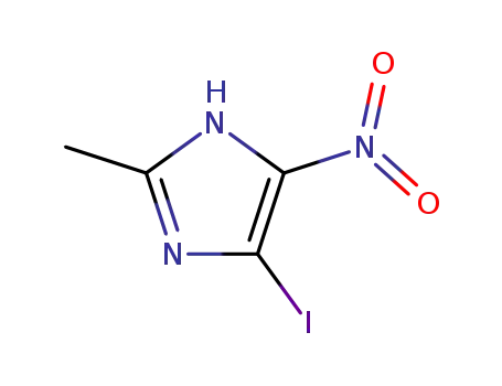 Molecular Structure of 13369-83-0 (4-IODO-2-METHYL-5-NITROIMIDAZOLE)