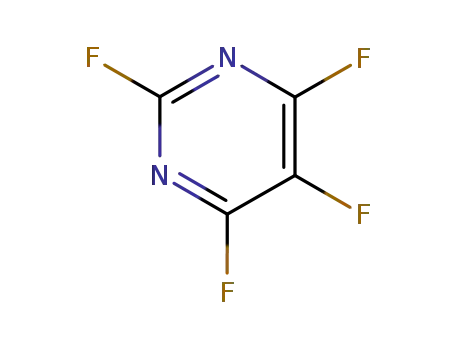 Molecular Structure of 767-79-3 (2,4,5,6-Tetrafluoropyrimidine)