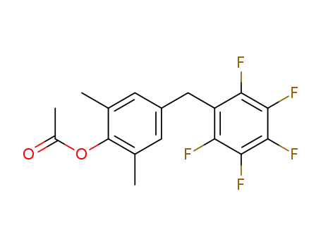 Acetic acid 2,6-dimethyl-4-pentafluorophenylmethyl-phenyl ester