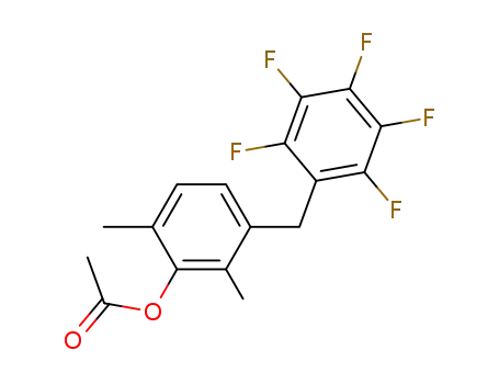 Acetic acid 2,6-dimethyl-3-pentafluorophenylmethyl-phenyl ester