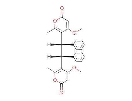 meso-5,5'-(1,2-diphenyl-1,2-ethanediyl)bis(4-methoxy-6-methyl-2H-pyran-2-one)