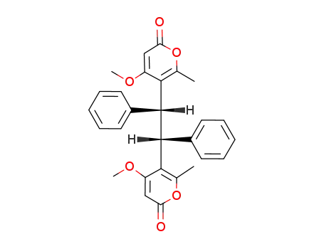 (+/-)-5,5'-(1,2-diphenyl-1,2-ethanediyl)bis(4-methoxy-6-methyl-2H-pyran-2-one)