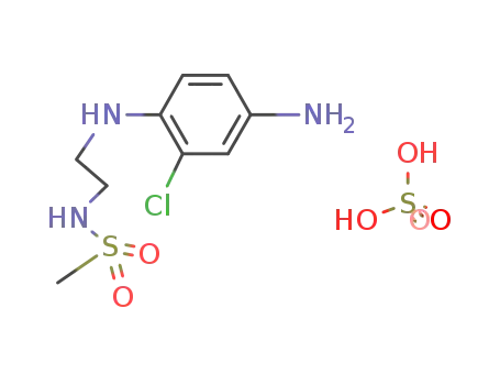 N-[2-(4-Amino-2-chloro-phenylamino)-ethyl]-methanesulfonamide; compound with sulfuric acid
