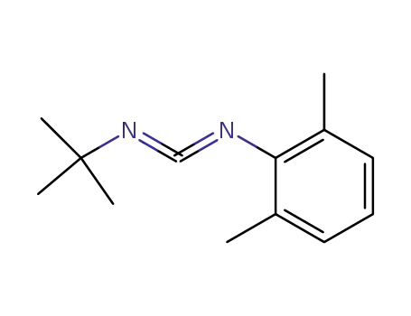 Molecular Structure of 104962-00-7 (Benzenamine, N-[(1,1-dimethylethyl)carbonimidoyl]-2,6-dimethyl-)