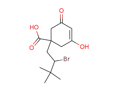 1-(2-bromo-3,3-dimethylbutyl)-3-hydroxy-5-oxocyclohex-3-ene-1-carboxylic acid