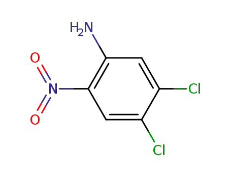 Molecular Structure of 6641-64-1 (4,5-Dichloro-2-nitroaniline)
