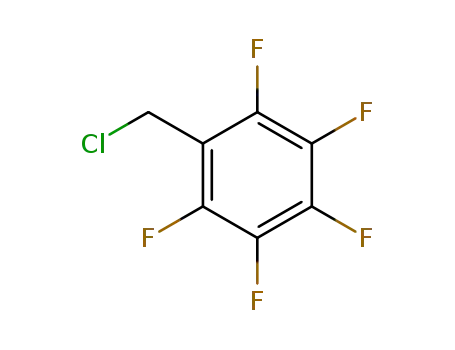 Molecular Structure of 653-35-0 (Pentafluorobenzyl chloride)