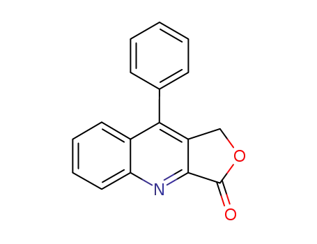 Molecular Structure of 154419-32-6 (Furo[3,4-b]quinolin-3(1H)-one, 9-phenyl-)