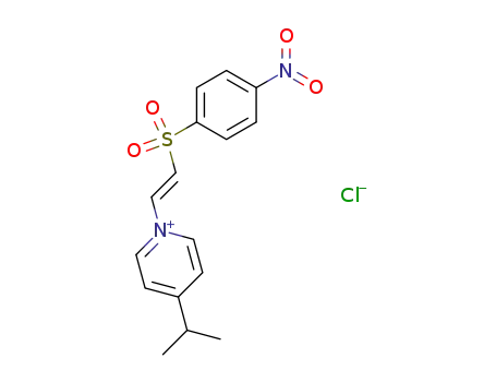 trans-β-(p-nitrophenylsulphonyl)vinyl-4-isopropylpyridinium chloride