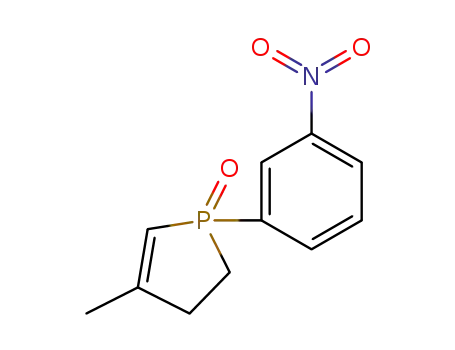 Molecular Structure of 91207-34-0 (1H-Phosphole, 2,3-dihydro-4-methyl-1-(3-nitrophenyl)-, 1-oxide)