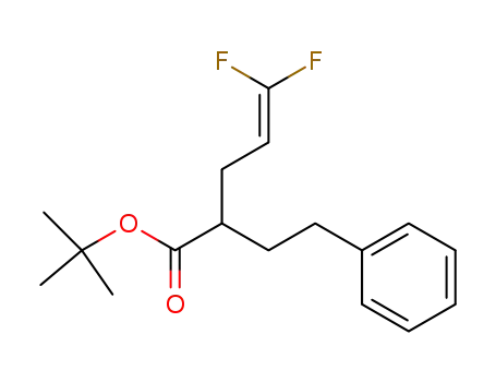 t-butyl 2-phenylethyl-5,5-difluoro-4-pentenoate