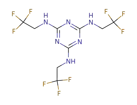 Molecular Structure of 144535-17-1 (1,3,5-Triazine-2,4,6-triamine, N,N',N''-tris(2,2,2-trifluoroethyl)-)