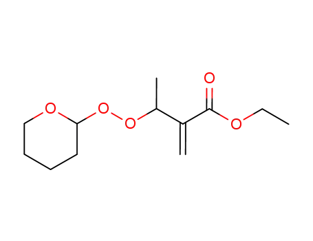 ethyl 2-<1-(2-tetrahydropyranylperoxy)ethyl>propenoate