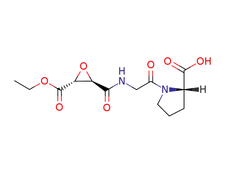 N-<<(2R,3R)-3-trans(ethoxycarbonyl)oxiran-2-yl>carbonyl>-glicyl-proline