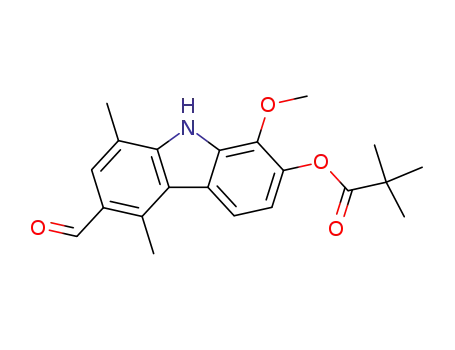 3-formyl-8-methoxy-7-pivaloyloxy-1,4-dimethylcarbazole