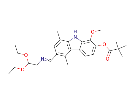 3--8-methoxy-7-pivaloyloxy-1,4-dimethylcarbazole