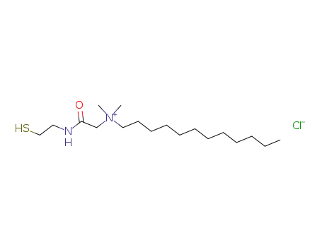 Dodecyl-[(2-mercapto-ethylcarbamoyl)-methyl]-dimethyl-ammonium; chloride