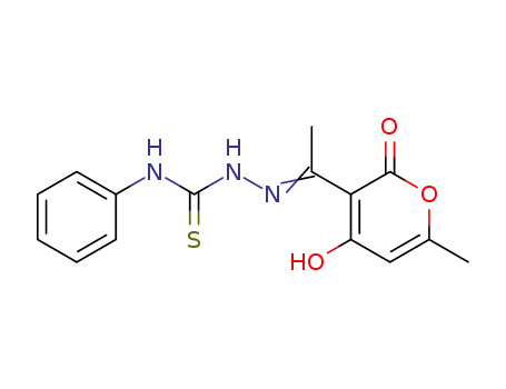 2-(1-(4-hydroxy-6-methyl-2-oxo-2H-pyran-3-yl)ethylidene)-N-phenylhydrazinecarbothioamide