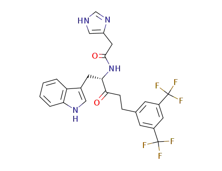 N-[(S)-4-(3,5-Bis-trifluoromethyl-phenyl)-1-(1H-indol-3-ylmethyl)-2-oxo-butyl]-2-(1H-imidazol-4-yl)-acetamide