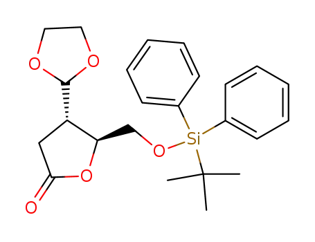 (4S,5S)-5-(tert-Butyl-diphenyl-silanyloxymethyl)-4-[1,3]dioxolan-2-yl-dihydro-furan-2-one